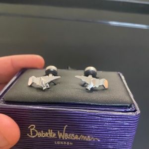 BABETTE WASSERMAN DINOSAUR ORAGAMI CUFF LINKS